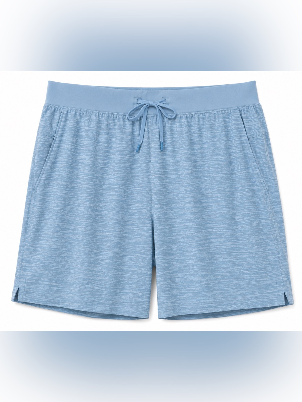 Lululemon T.H.E. Short 9" Liner Heather Allover Blue Cast Utility Blue Size XL